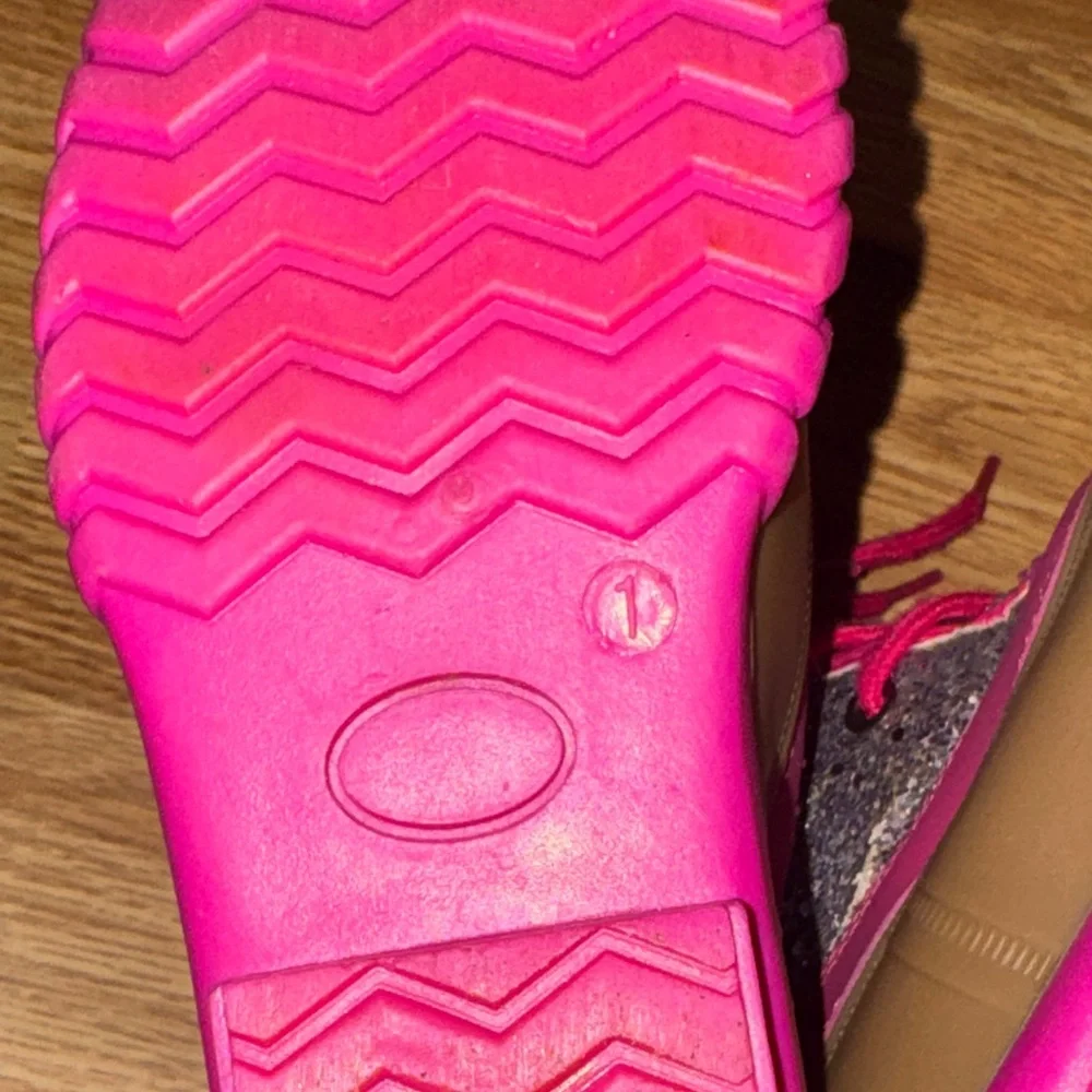 FabKids Brown and Pink Glitter Boots